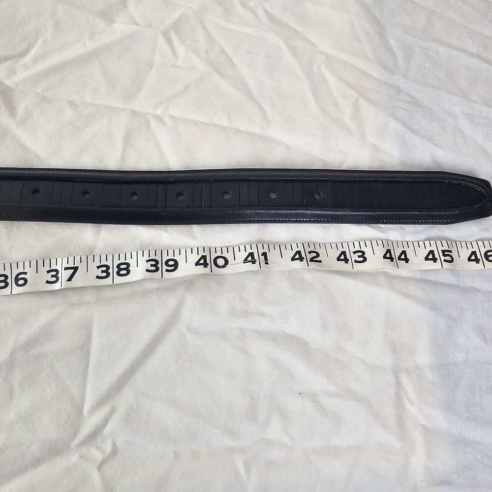 Cubavera Black Cowhide Lined Italian Full Grain Leather Mens Belt IV32003 Sz 36 - Picture 10 of 10